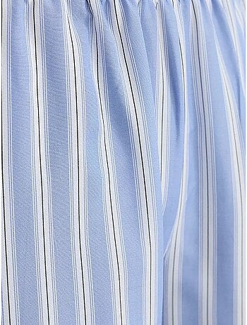 Pantalones de rayas de pierna ancha con cintura elástica hiccup