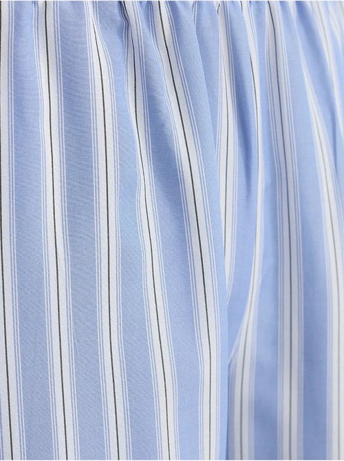 Pantalones de rayas de pierna ancha con cintura elástica hiccup - Kiabi