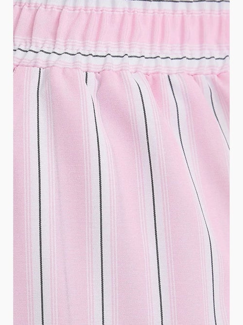 Pantalones de rayas de pierna ancha con cintura elástica hiccup - Kiabi Pantalones de rayas de pierna ancha con cintura elástica hiccup - Kiabi