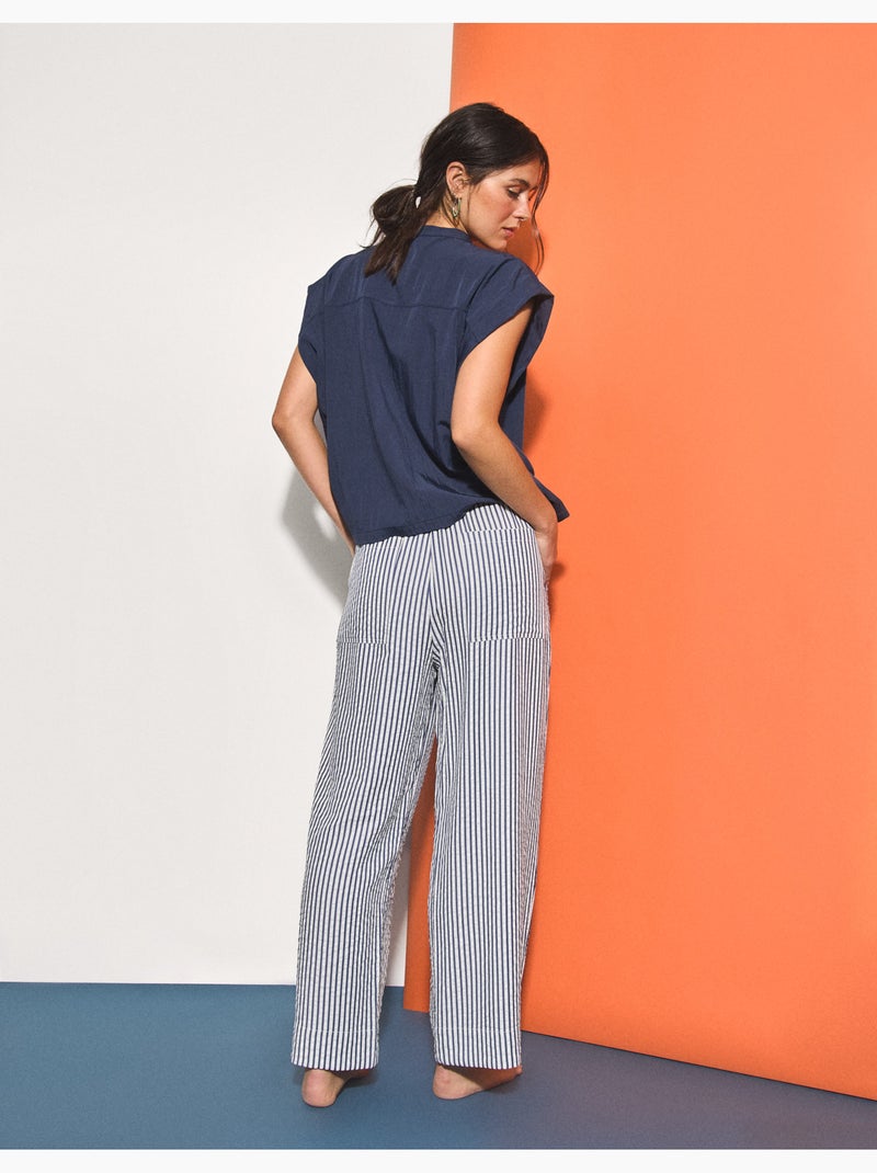Pantalones de rayas, MO Fashion Azul - Kiabi