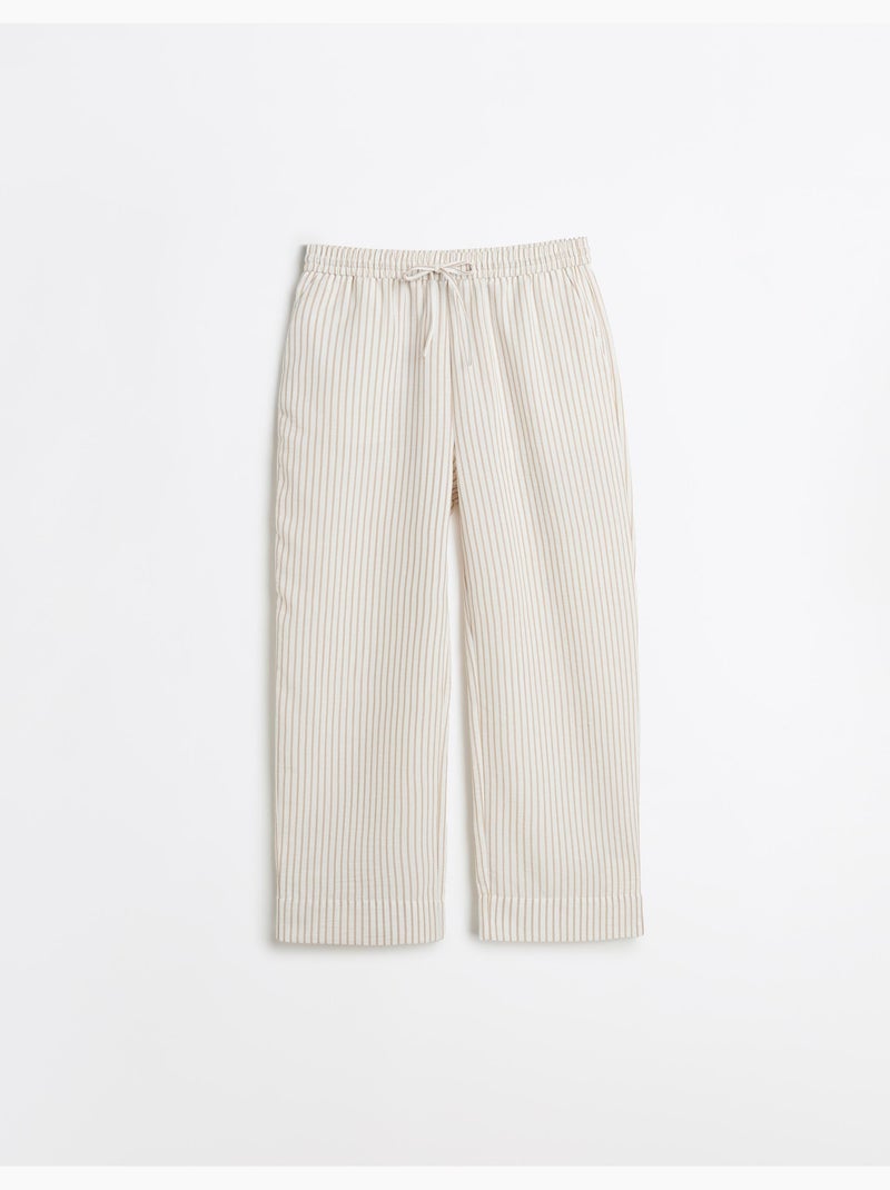 Pantalones de rayas, MO Fashion Beige - Kiabi