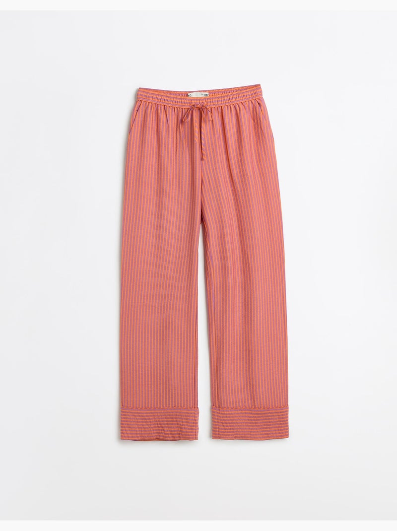 Pantalones de rayas, mo fashion Naranja - Kiabi