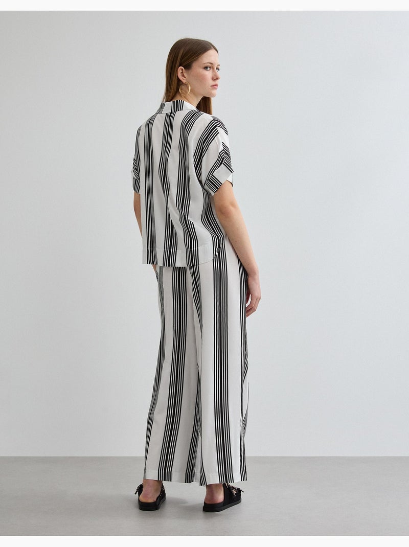 Pantalones de rayas, MO Fashion Negro - Kiabi