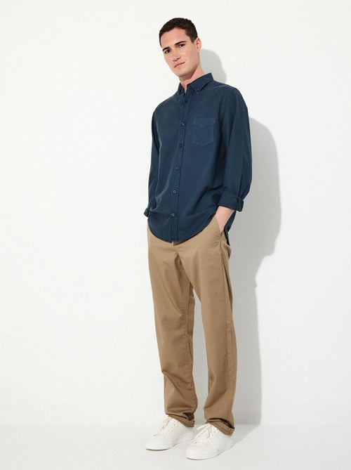 Pantalones de sarga de corte regular, MO Fashion - Kiabi