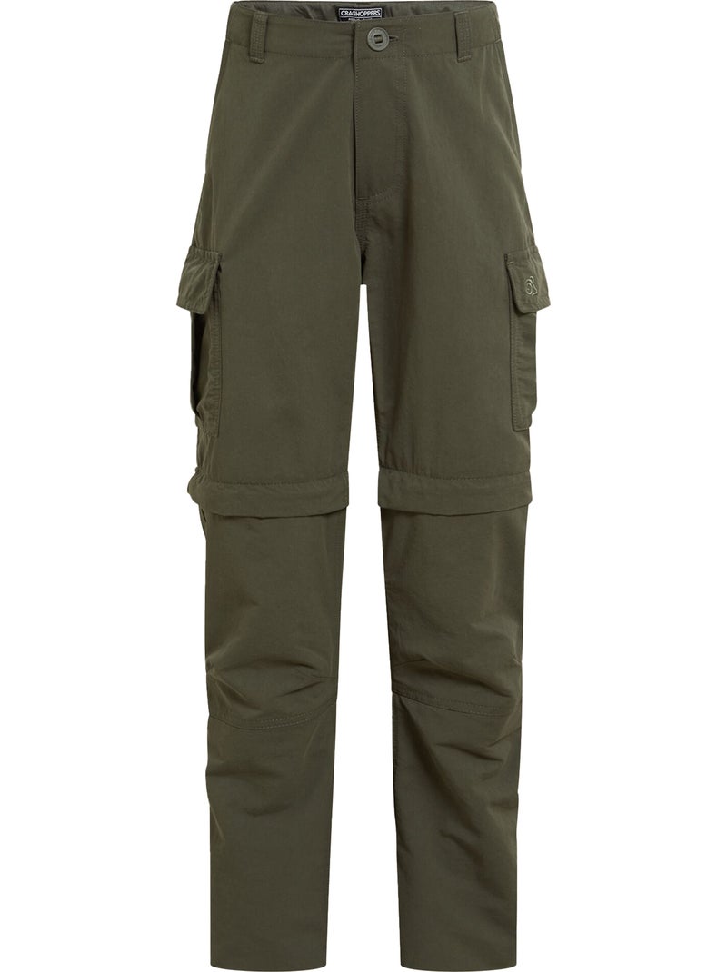 Pantalones de senderismo de nosilife para niños/niñas - craghoppers Negro Caqui - Kiabi