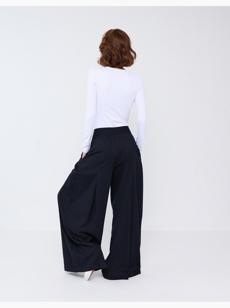 Pantalones de talle alto, mo fashion Azul - Kiabi