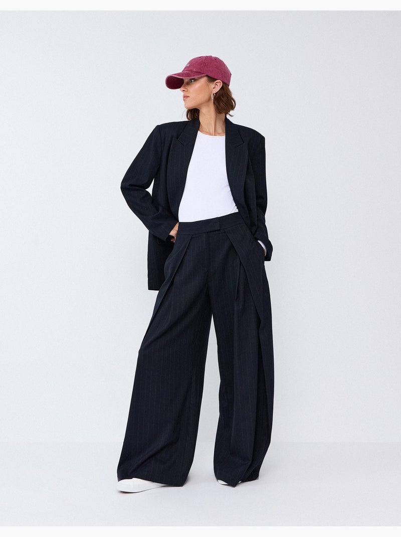 Pantalones de talle alto, mo fashion Azul - Kiabi