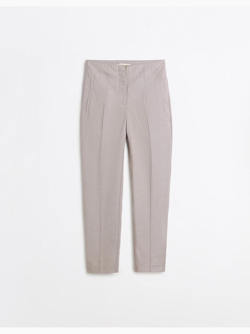 Pantalones de talle alto, mo fashion Beige - Kiabi