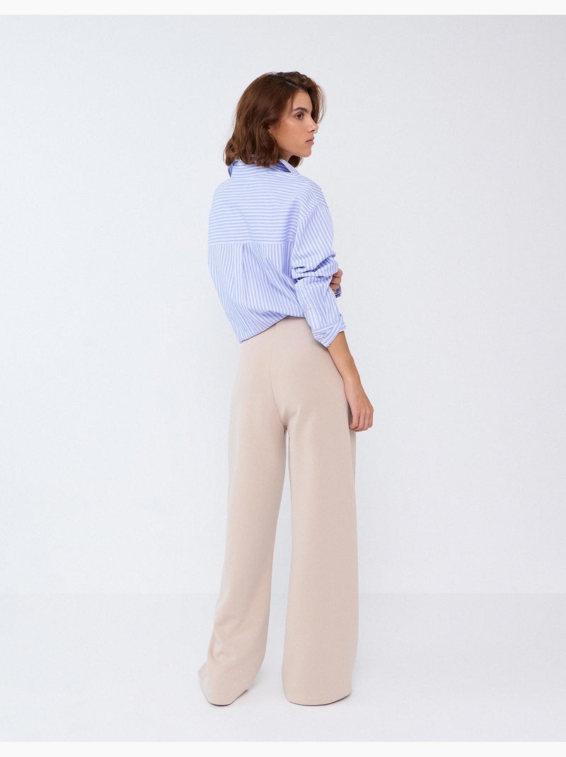 Pantalones de talle alto, mo fashion Beige - Kiabi