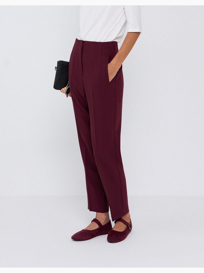 Pantalones de talle alto, mo fashion Violeta - Kiabi