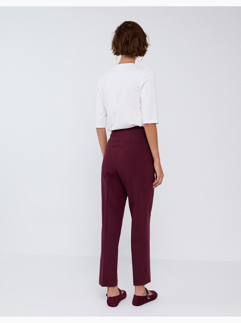 Pantalones de talle alto, mo fashion Violeta - Kiabi