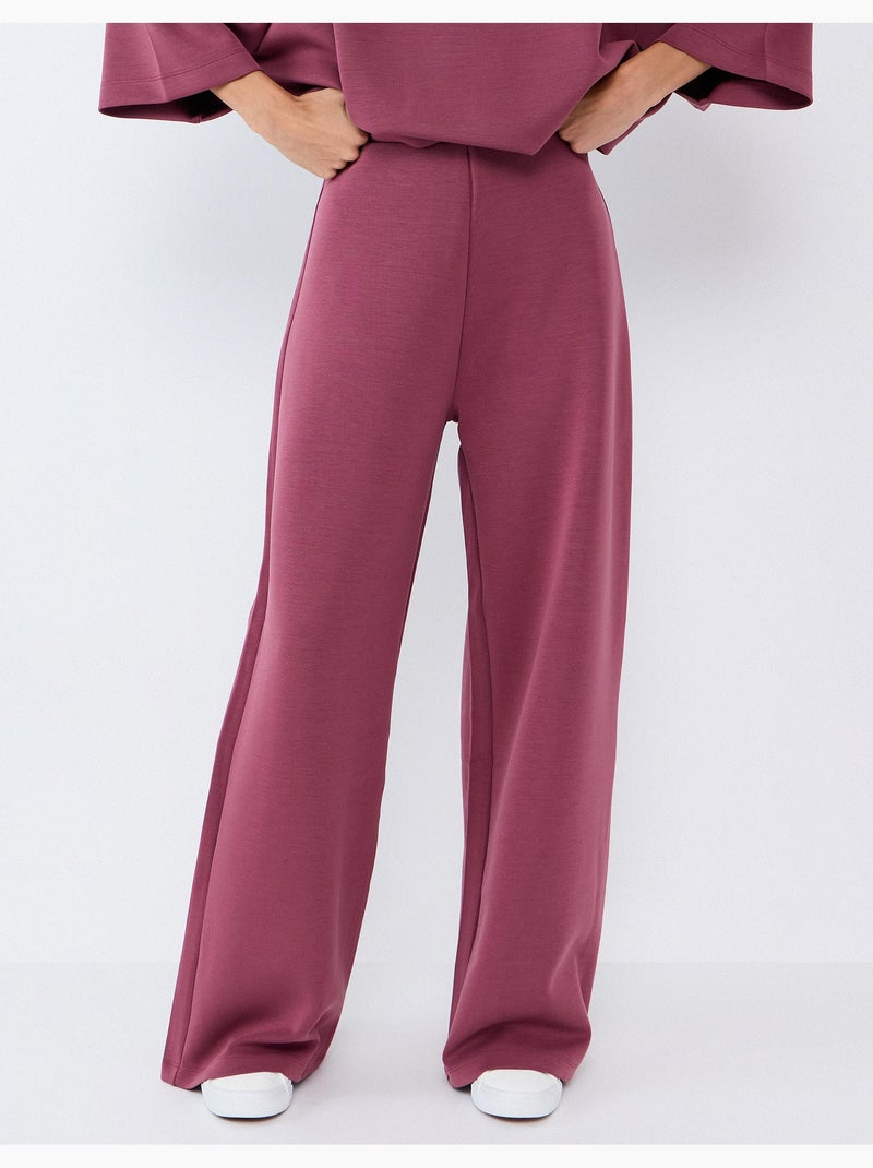 Pantalones de talle alto, mo fashion Violeta - Kiabi