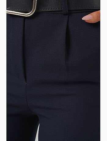 Pantalones de tela con cinturón bdart