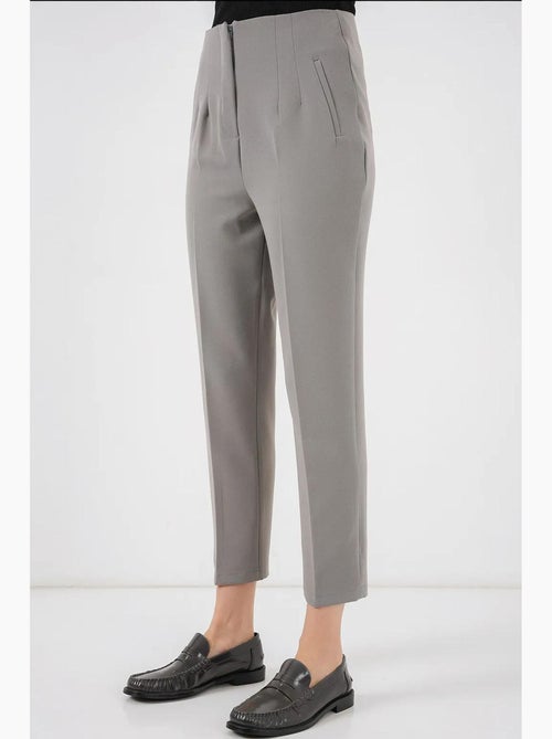 Pantalones de tela de cintura alta bdart - Kiabi Pantalones de tela de cintura alta bdart - Kiabi