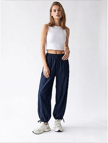 Pantalones de tencel de pernera recta mixray