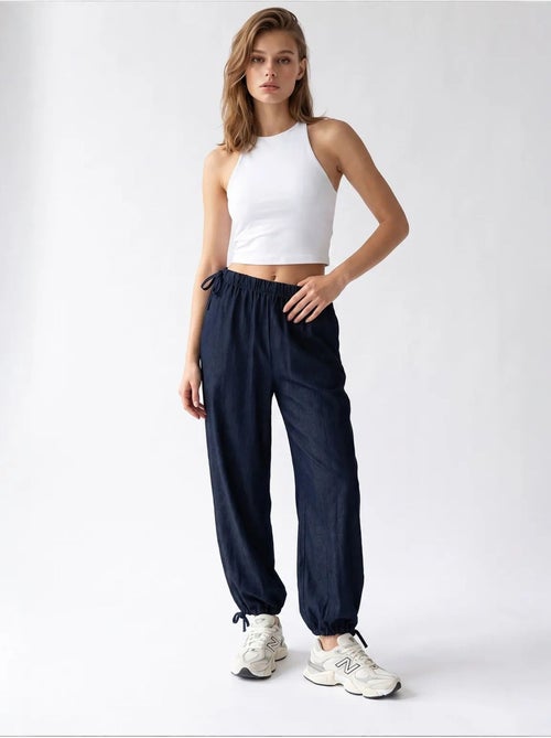 Pantalones de tencel de pernera recta mixray - Kiabi Pantalones de tencel de pernera recta mixray - Kiabi