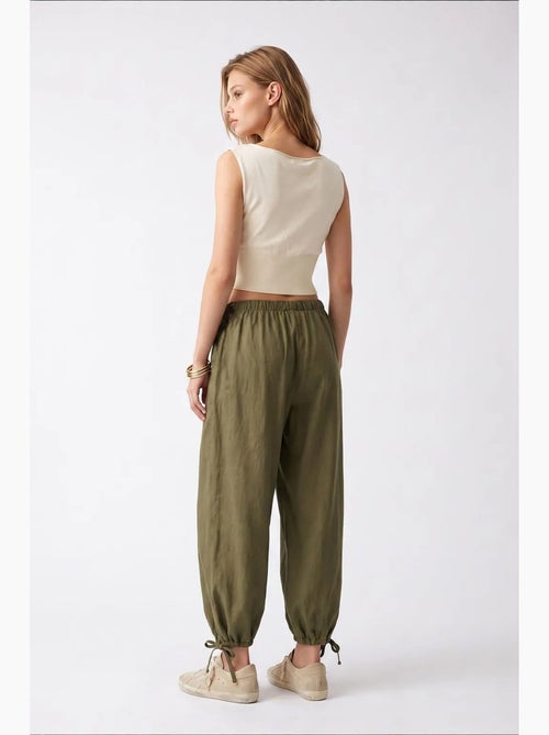 Pantalones de tencel de pernera recta mixray - Kiabi Pantalones de tencel de pernera recta mixray - Kiabi