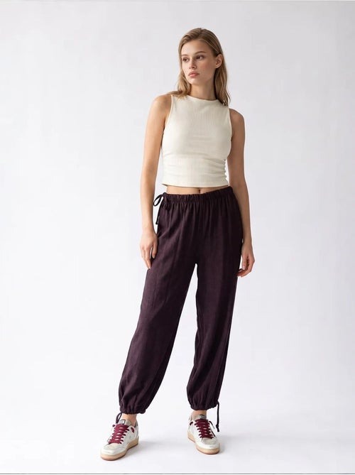 Pantalones de tencel de pernera recta mixray - Kiabi Pantalones de tencel de pernera recta mixray - Kiabi