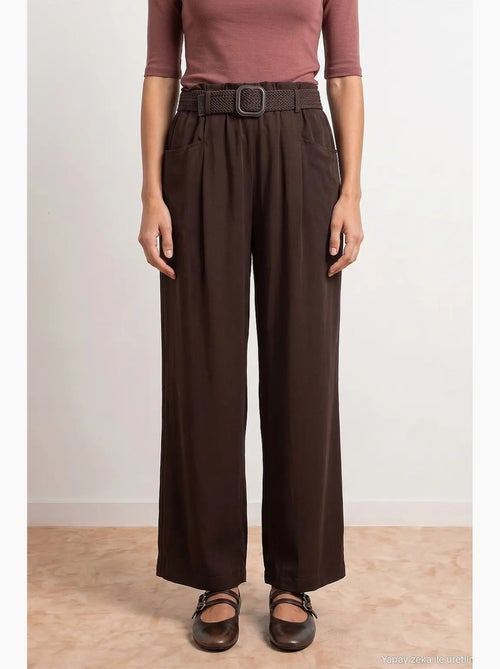 Pantalones de tencel dilvin - Kiabi Pantalones de tencel dilvin - Kiabi