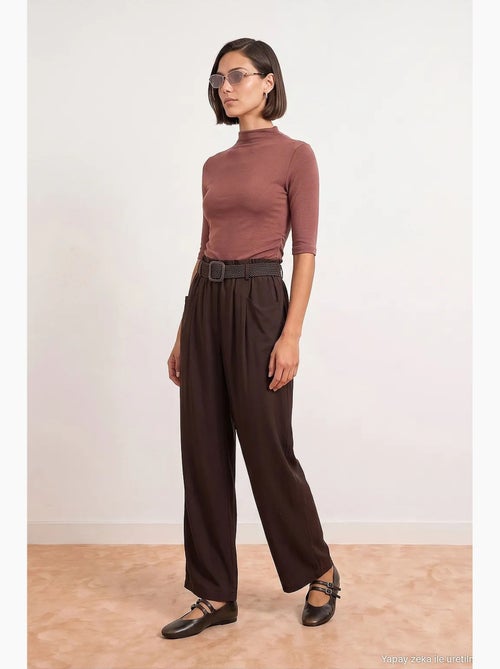 Pantalones de tencel dilvin - Kiabi Pantalones de tencel dilvin - Kiabi