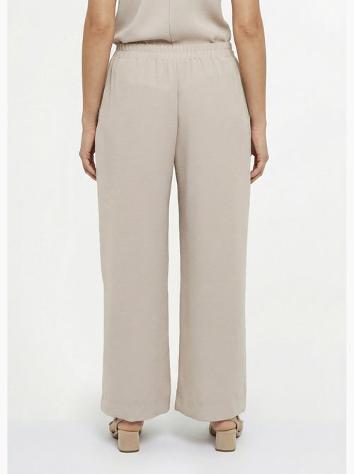 Pantalones de textura suave, atados a la cintura. - Afibel - Kiabi