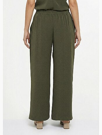 Pantalones de textura suave, atados a la cintura. - Afibel