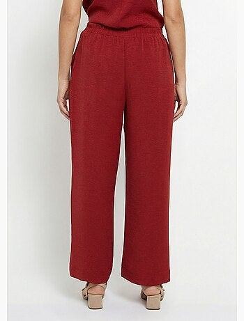 Pantalones de textura suave, atados a la cintura. - Afibel