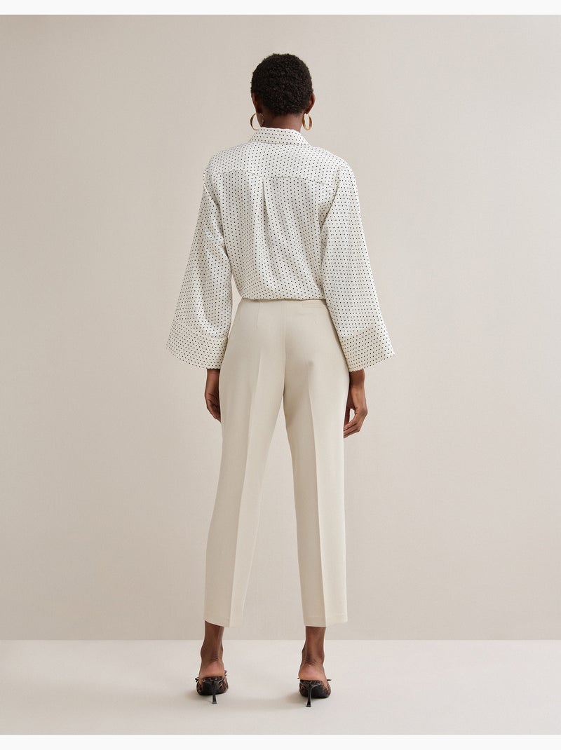 Pantalones de tiro alto, MO Fashion Beige - Kiabi
