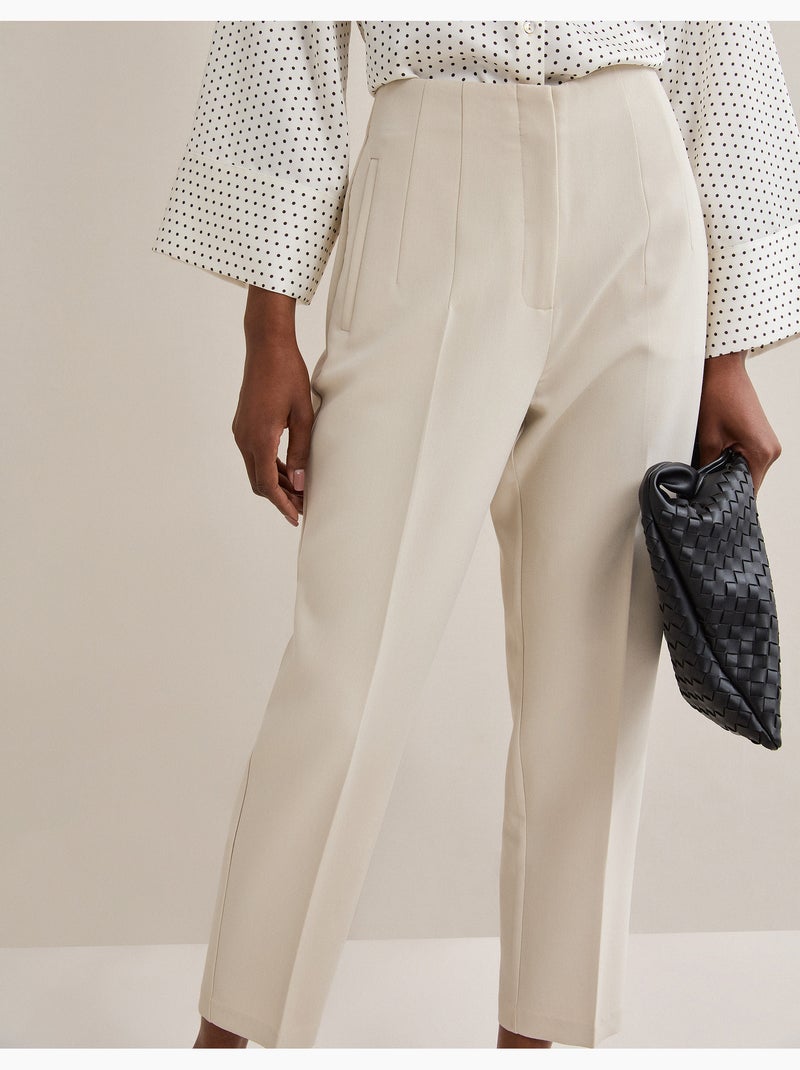 Pantalones de tiro alto, MO Fashion Beige - Kiabi