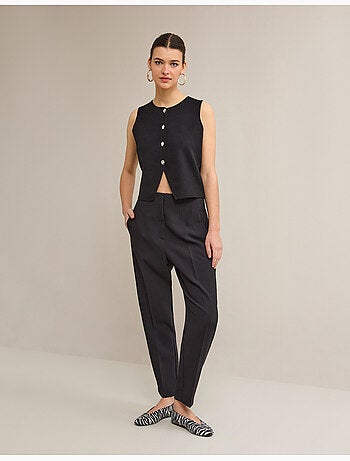 Pantalones de tiro alto, MO Fashion
