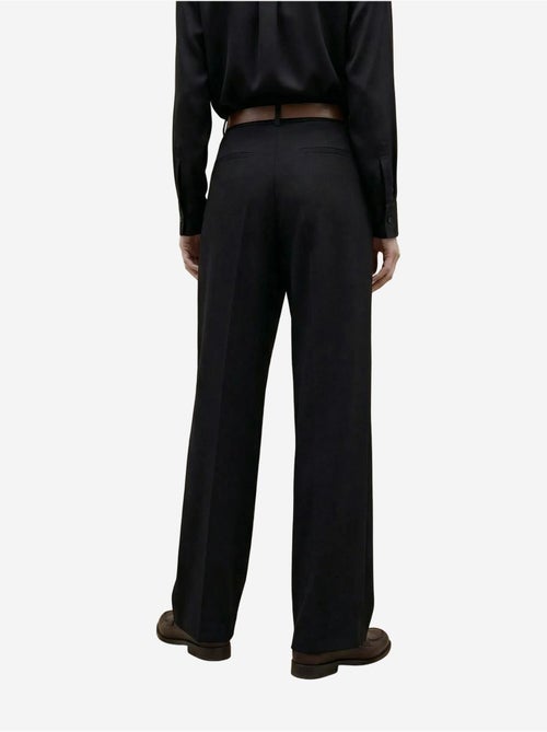 Pantalones de tiro alto plisados de pernera ancha my fashion - Kiabi