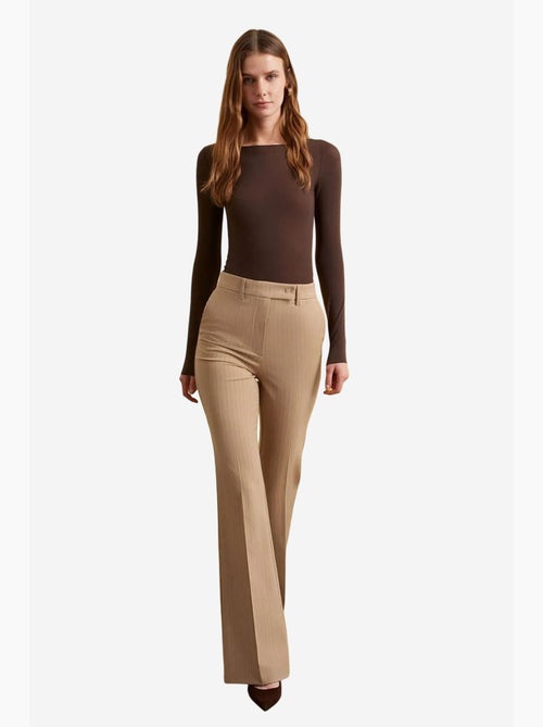 Pantalones de tiro alto y pernera ancha dilvin - Kiabi