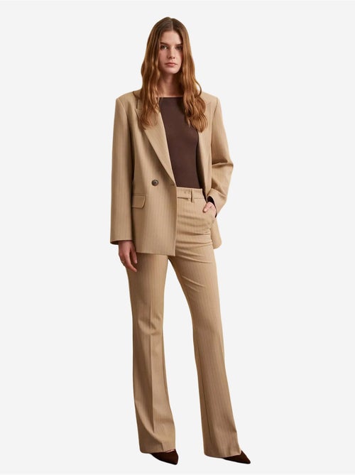 Pantalones de tiro alto y pernera ancha dilvin - Kiabi