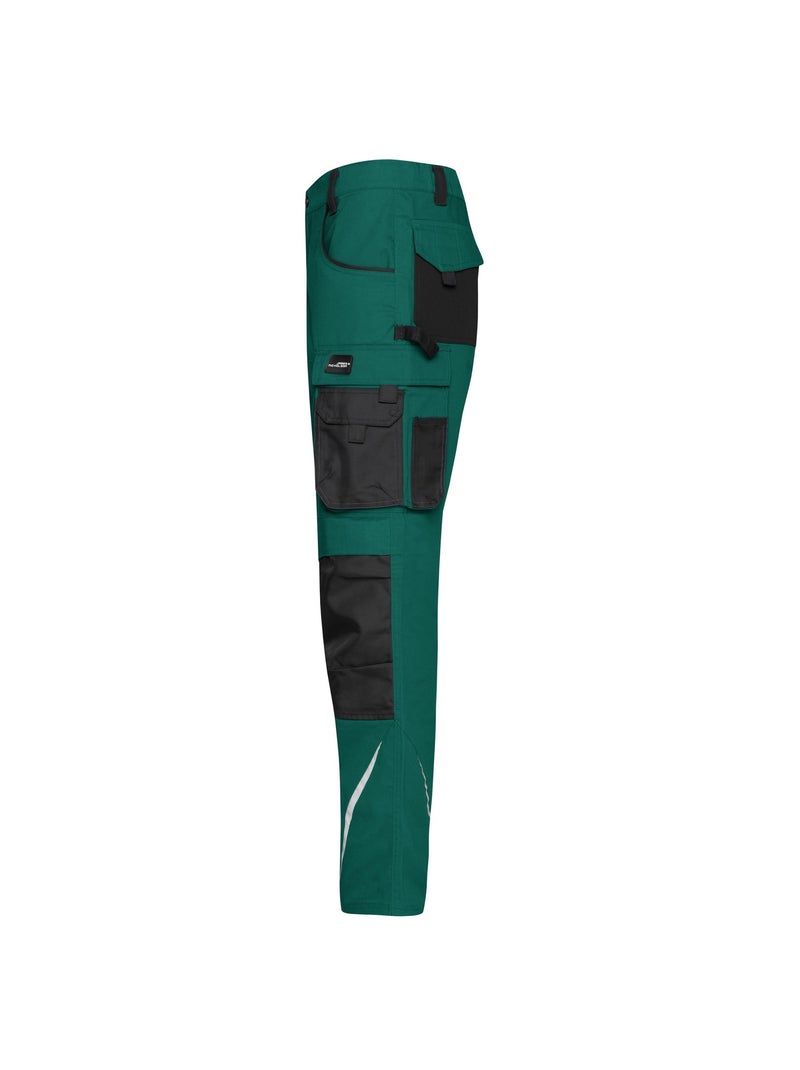 Pantalones de trabajo para hombre - james and nicholson Negro Verde Negro - Kiabi