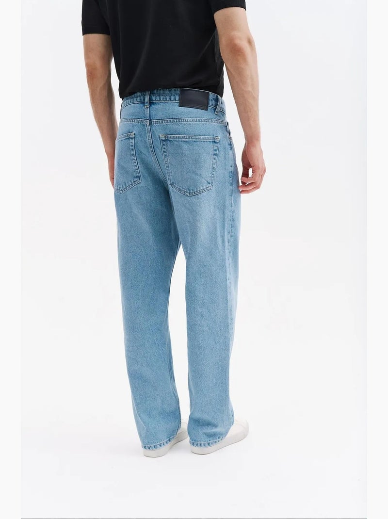 Pantalones de traje de algodón para hombre giesto Azul zafiro - Kiabi