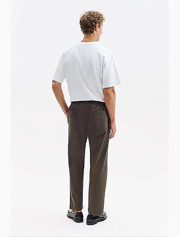 Pantalones de traje de hombre de algodón elástico giesto