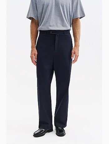 Pantalones de traje de hombre de algodón-lycra giesto