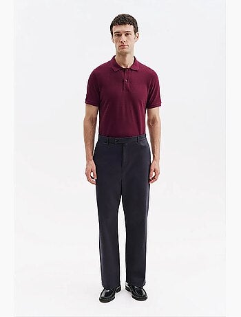 Pantalones de traje de hombre de algodón y lycra giesto