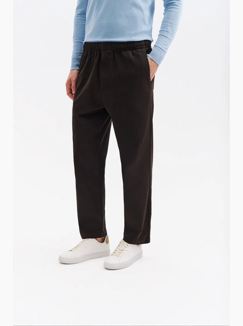 Pantalones de traje de hombre de mezcla de algodón giesto Negro - Kiabi