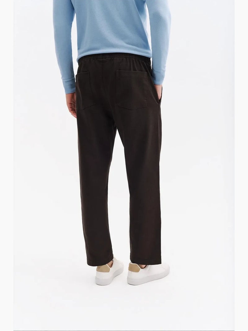 Pantalones de traje de hombre de mezcla de algodón giesto Negro - Kiabi