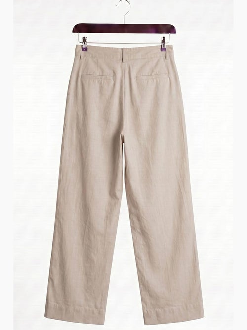 Pantalones de traje de hombre de tiro alto y pernera ancha giesto - Kiabi Pantalones de traje de hombre de tiro alto y pernera ancha giesto - Kiabi
