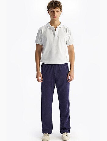 Pantalones de traje de punto para hombre de pernera recta giesto