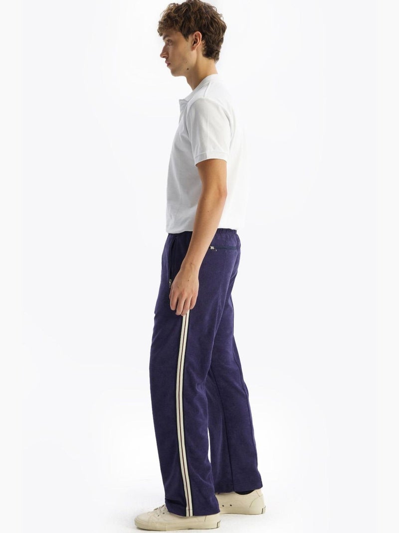 Pantalones de traje de punto para hombre de pernera recta giesto Azul marino - Kiabi