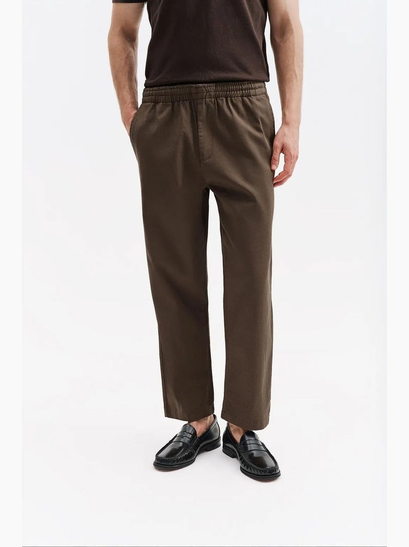 Pantalones de traje para hombre giesto Marrón chocolate - Kiabi