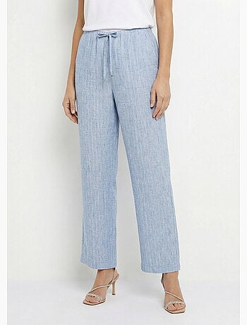 Pantalones de vestir a rayas con apariencia irregular - Afibel