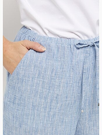 Pantalones de vestir a rayas con apariencia irregular - Afibel