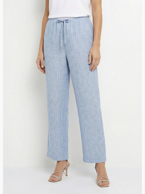 Pantalones de vestir a rayas con apariencia irregular - Afibel - Kiabi