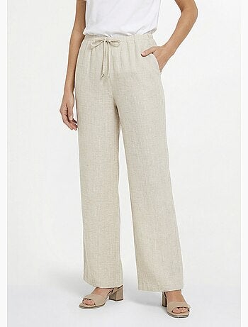 Pantalones de vestir a rayas con apariencia irregular - Afibel