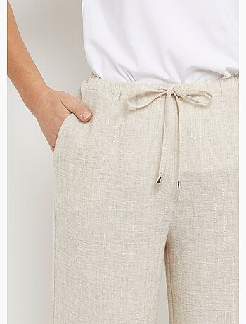 Pantalones de vestir a rayas con apariencia irregular - Afibel