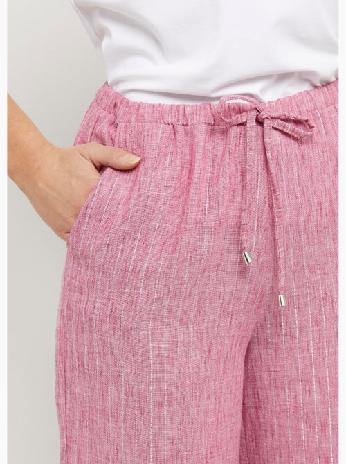 Pantalones de vestir a rayas con apariencia irregular - Afibel - Kiabi